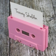 Cassette tape place holder baby pink