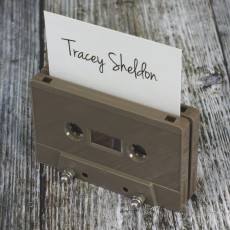 Cassette tape place holder cocoa brown