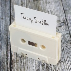 Cassette tape place holder cream