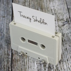 Cassette tape place holder grey