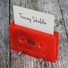 Cassette tape place holder red